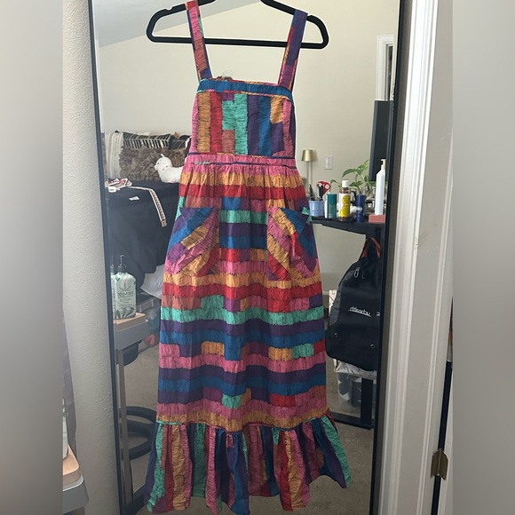 FARM Rio Dresses & Skirts - FARM Rio Multicolor Striped Midi Dress